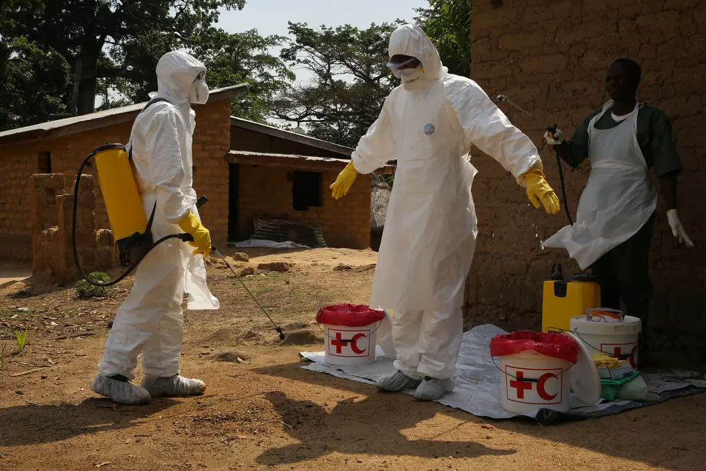 Ebola outbreak hazmat suit