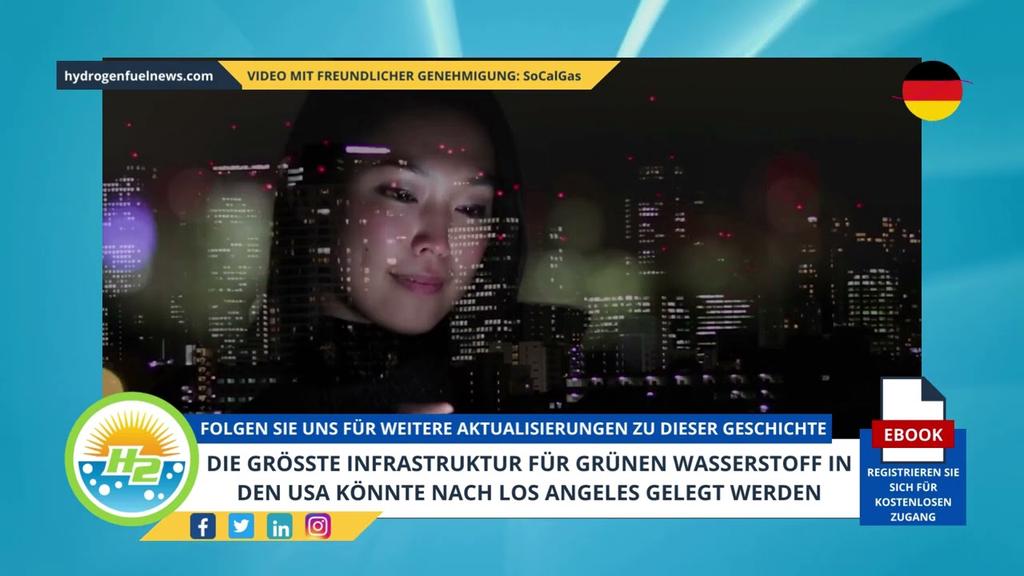 'Video thumbnail for [German] Biggest green hydrogen infrastructure in US might be headed to Los Angeles'