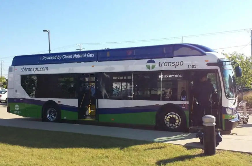 South Bend Transpo new compressed natural gas buses