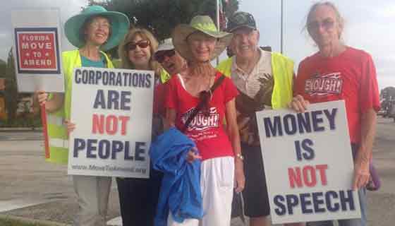 81 Year Old Completes 400 Mile Walk Across Florida to Overturn Citizens United