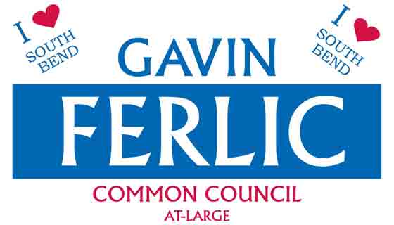 Gavin Ferlic Makes Re-Election Bid to South Bend Common Council Official