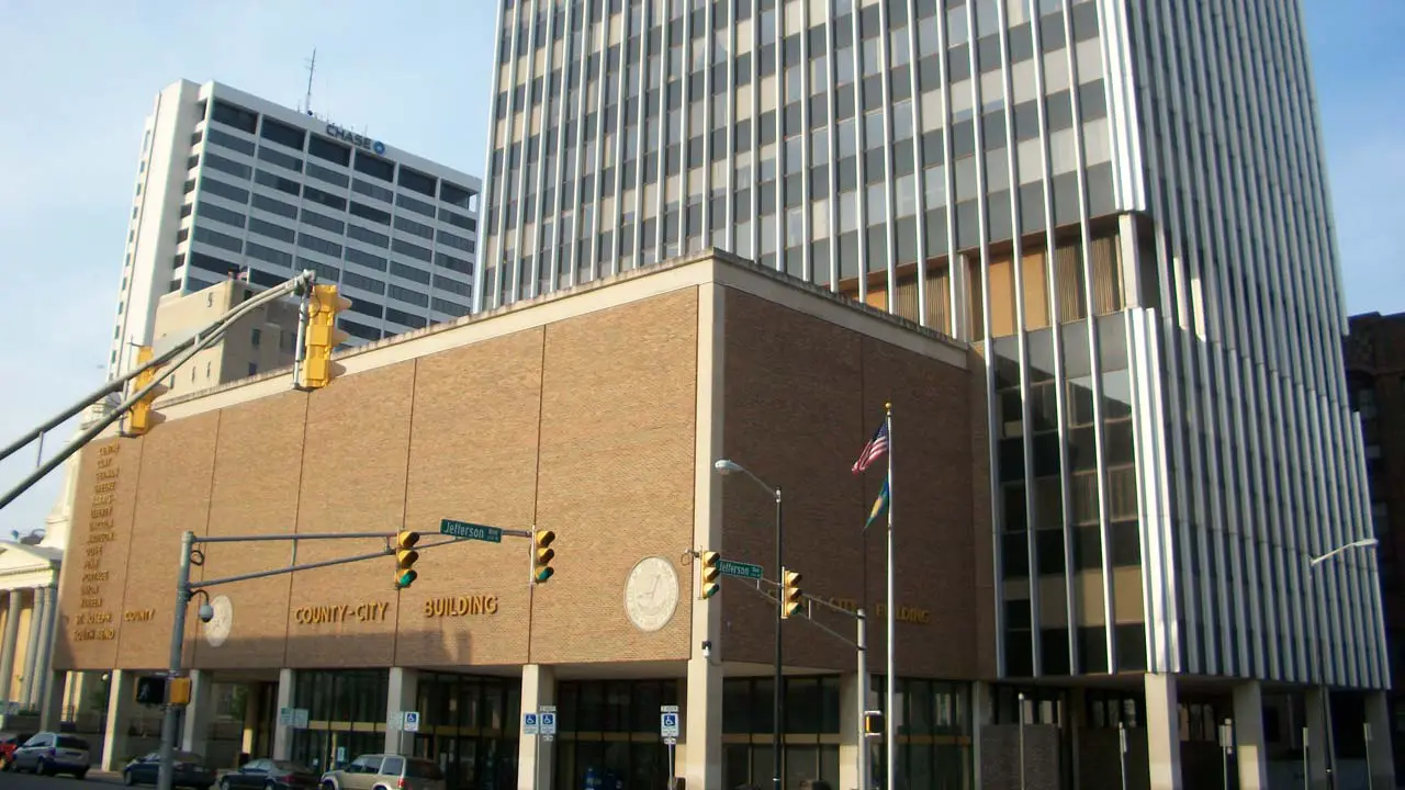 County-City Building downtown South Bend