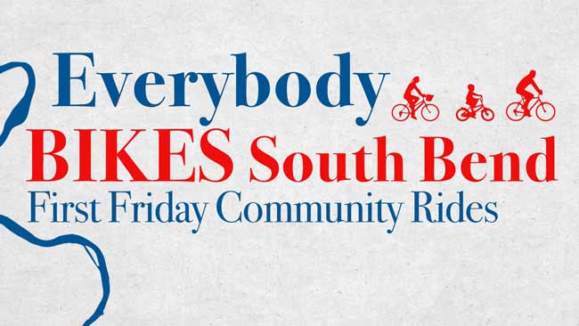 The next Everybody Bikes South Bend community bike ride is this Friday